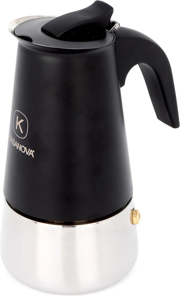 Caffettiera induzione 4 tazze nero