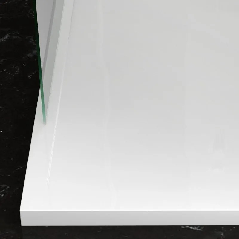 Piatto doccia 80x120 acrilico con canalina in acciaio - KAMALU