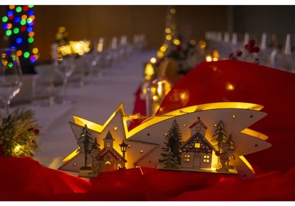 Retlux - Decorazione natalizia LED cometa LED/2xAA