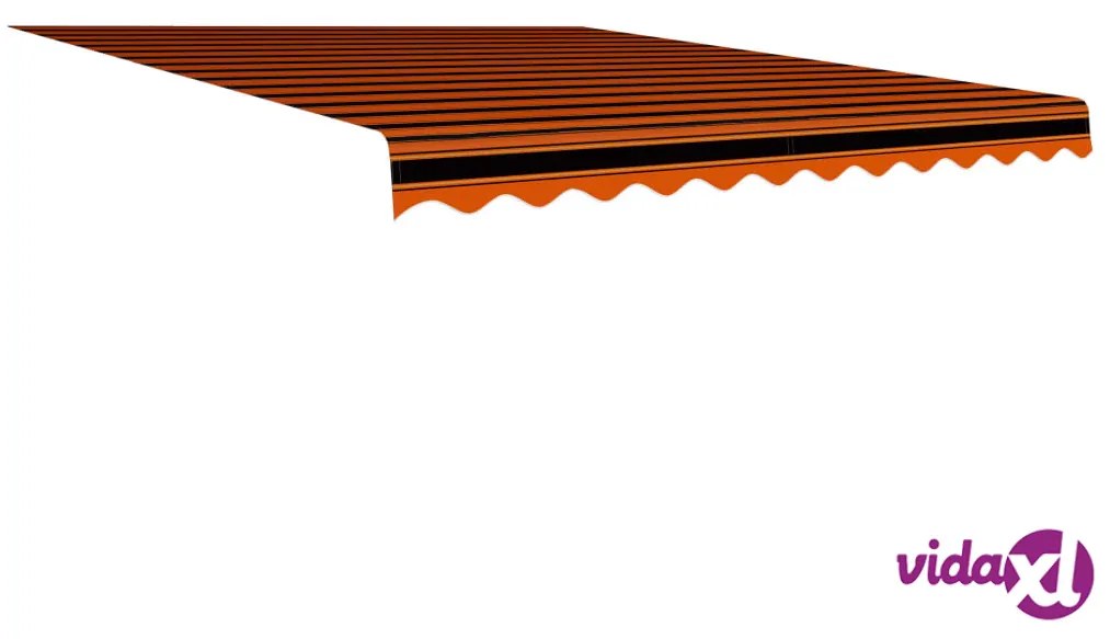 vidaXL Tenda da Sole in Tela Arancione e Marrone 300x250 cm