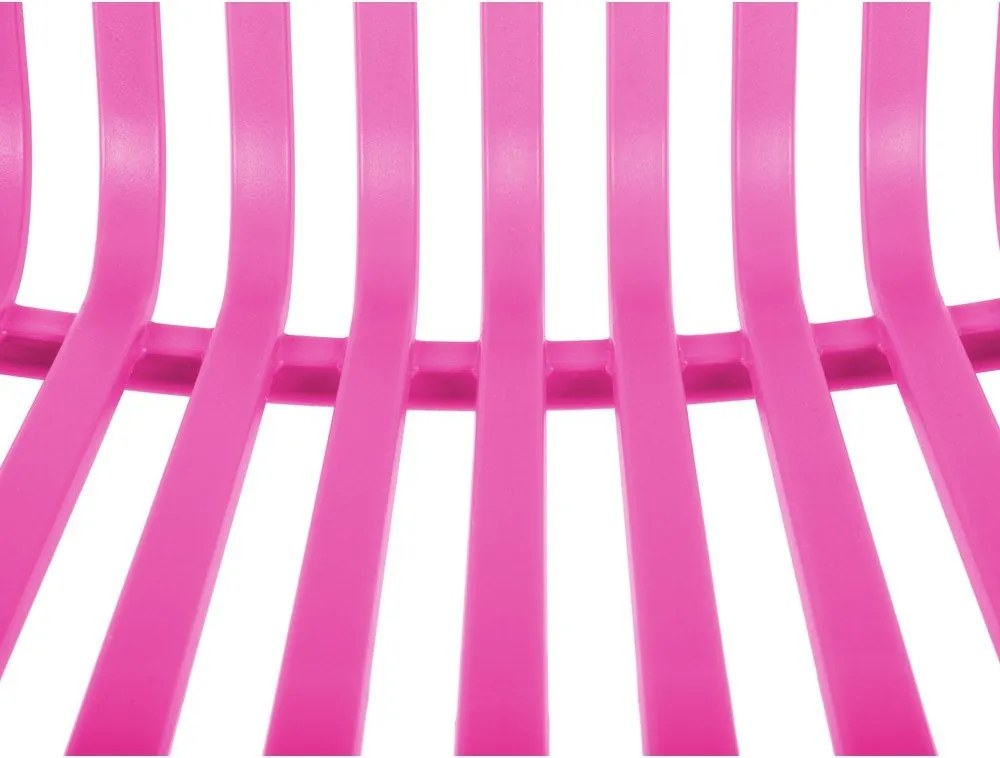 Sedia da pranzo rosa in plastica Glee – Leitmotiv