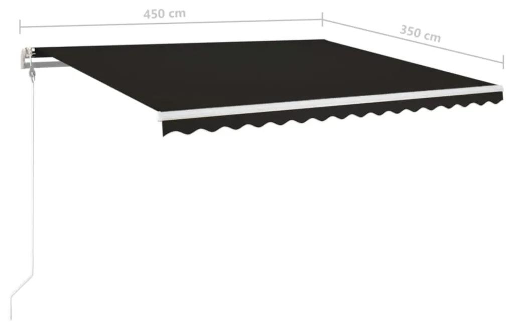 Tenda da Sole Retrattile Automatica 450x350 cm Antracite