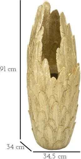 Vaso Piume Cm 34,5X34X91