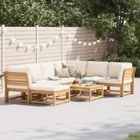 Set Salotto da Giardino 8 pz con Cuscini Legno Massello Acaciacod mxl 92610