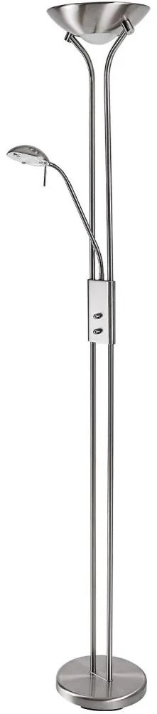 Brilagi - Lampada da terra dimmerabile SCARLETT 1xR7s/230W/230V+1xG9/40W cromo opaco