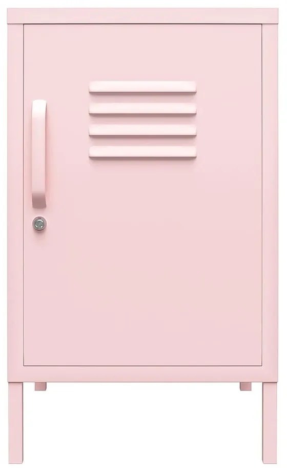 Comodino in metallo rosa chiaro Cache - Novogratz