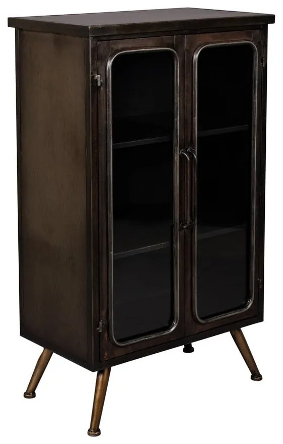 Vetrina nera in metallo 60x100x35 cm Denza – Dutchbone