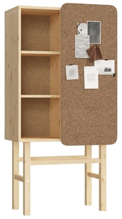 Libreria in legno di pino 70x142 cm Slide - Karup Design