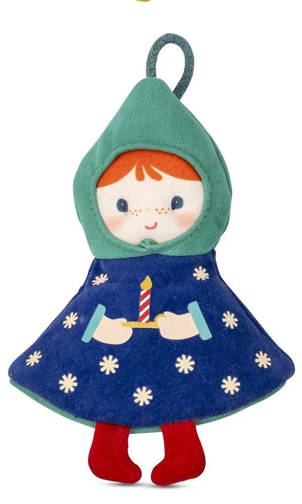 Lilliputiens - Decorazione natalizia - Titti elfo in tessuto reversibile e fosforescente