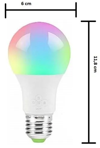 Lampada LED smart E27 11W RGB+CCT WiFi - Amazon Alexa e Google Home Colore RGB+CCT
