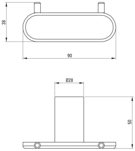 Deante ADR_N121 - Gancio da parete ROUND nero