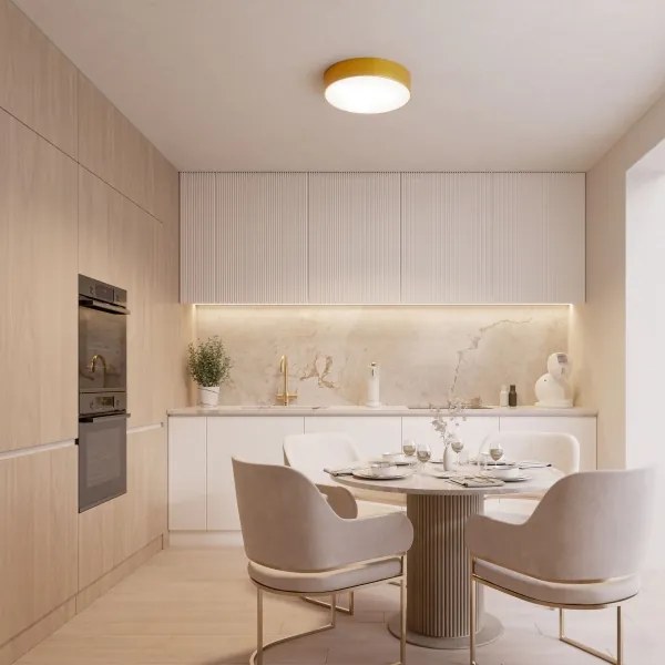 Plafoniera LED CLEO 24W 230V 3000K Ø30 cm oro