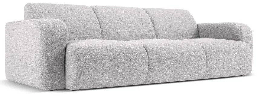 Divano bouclé grigio chiaro 235 cm Molino - Micadoni Home