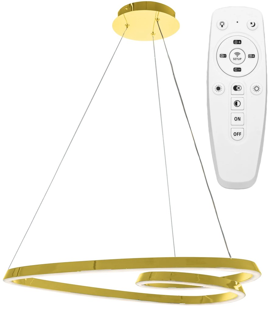 Lampada LED APP7797-cp Gold + Telecomando