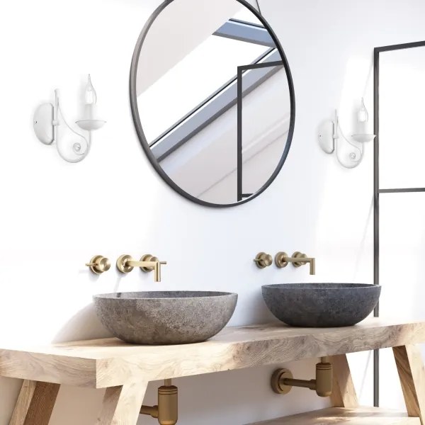 Applique DONATO 1xE14/40W/230V bianco