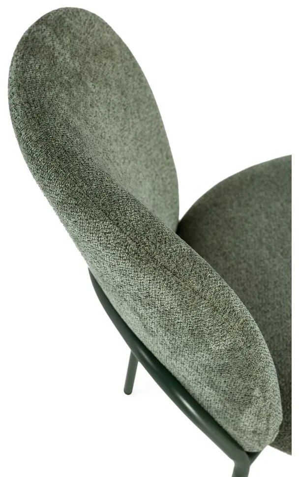 Sedie da pranzo in set verdi imbottite 4 pz Daia – Marckeric