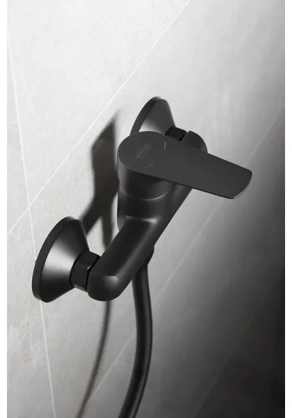 Aqualine - Rubinetto doccia LOTTA opaco nero