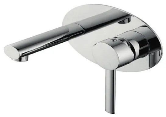 Kamalu - Miscelatore lavabo da incasso in ottone finitura cromata | Orian-IL