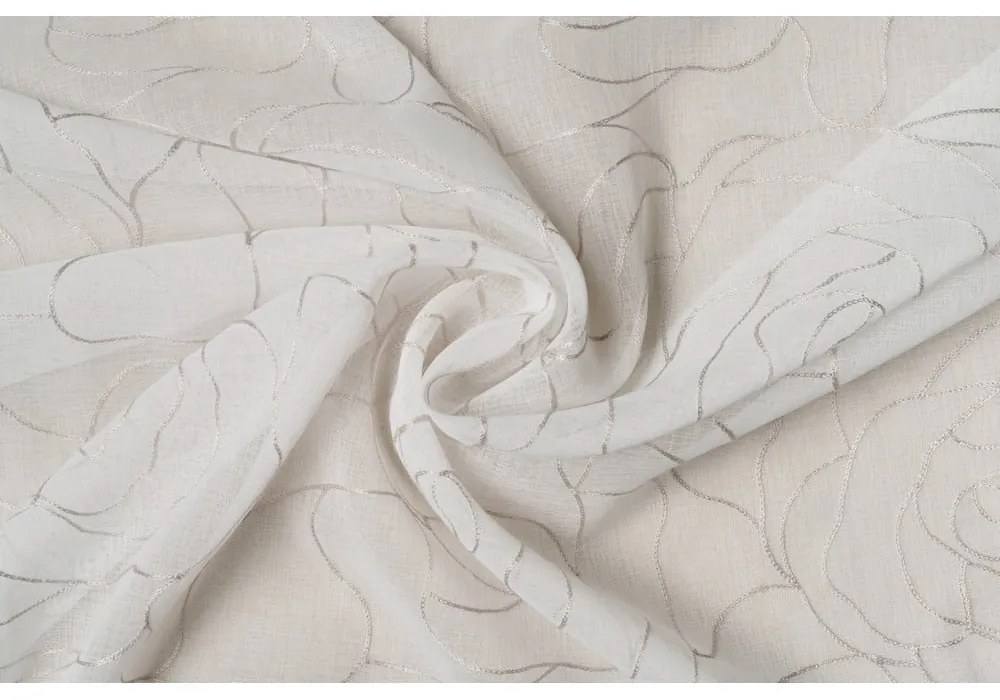 Tenda sottile bianca/grigia 140x245 cm Amanda – Mendola Fabrics