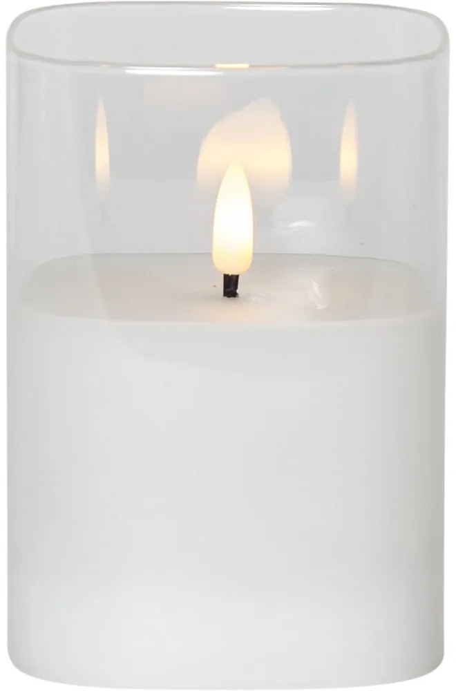 Candela a LED con alimentazione a batteria (altezza totale 12,5 cm) Flamme – Star Trading