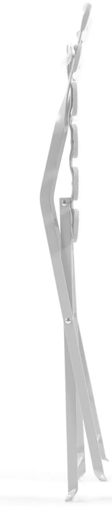 Kave Home - Set da esterno Beryl con tavolo e 2 sedie pieghevoli in metallo grigio chiaro