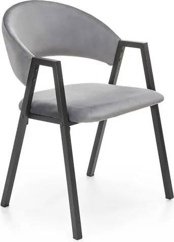 Sedia imbottita k473 - Grigio