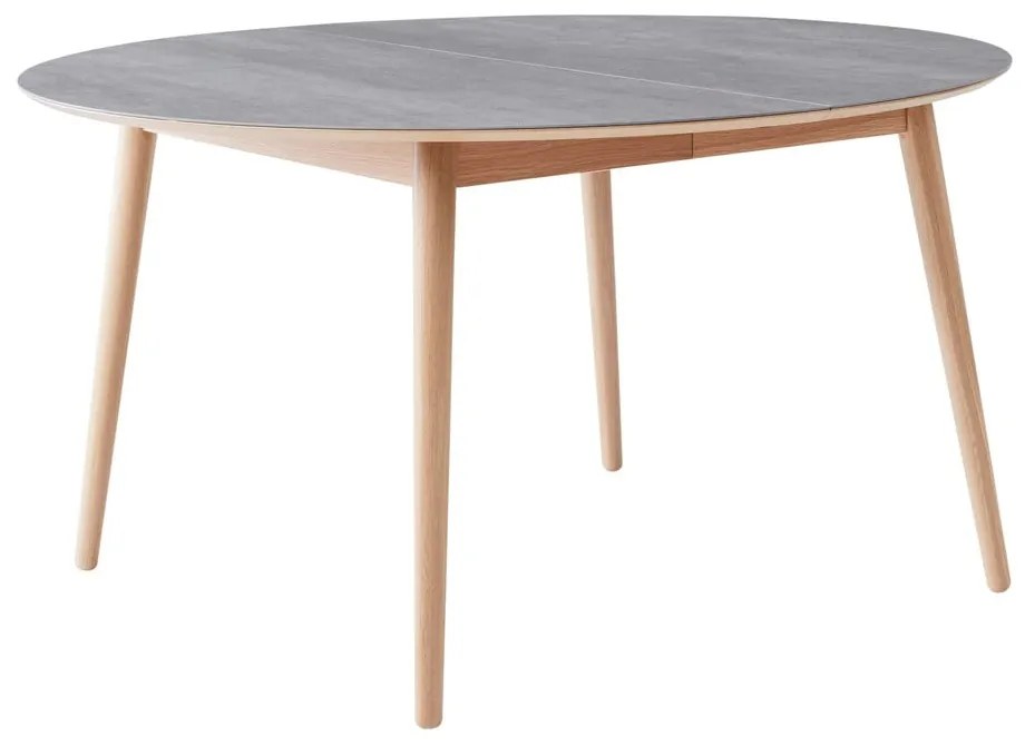 Tavolo da pranzo rotondo allungabile con piano in ceramica ø 135 cm Meza - Hammel Furniture
