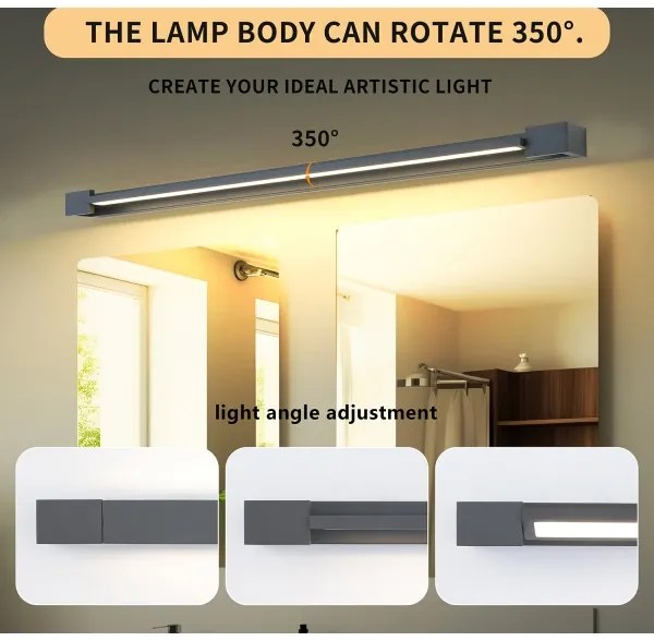 Brilagi-LED Illuminazione per specchio da bagno AQUA LINE LED/36W/230V 120 cm IP44 antracite