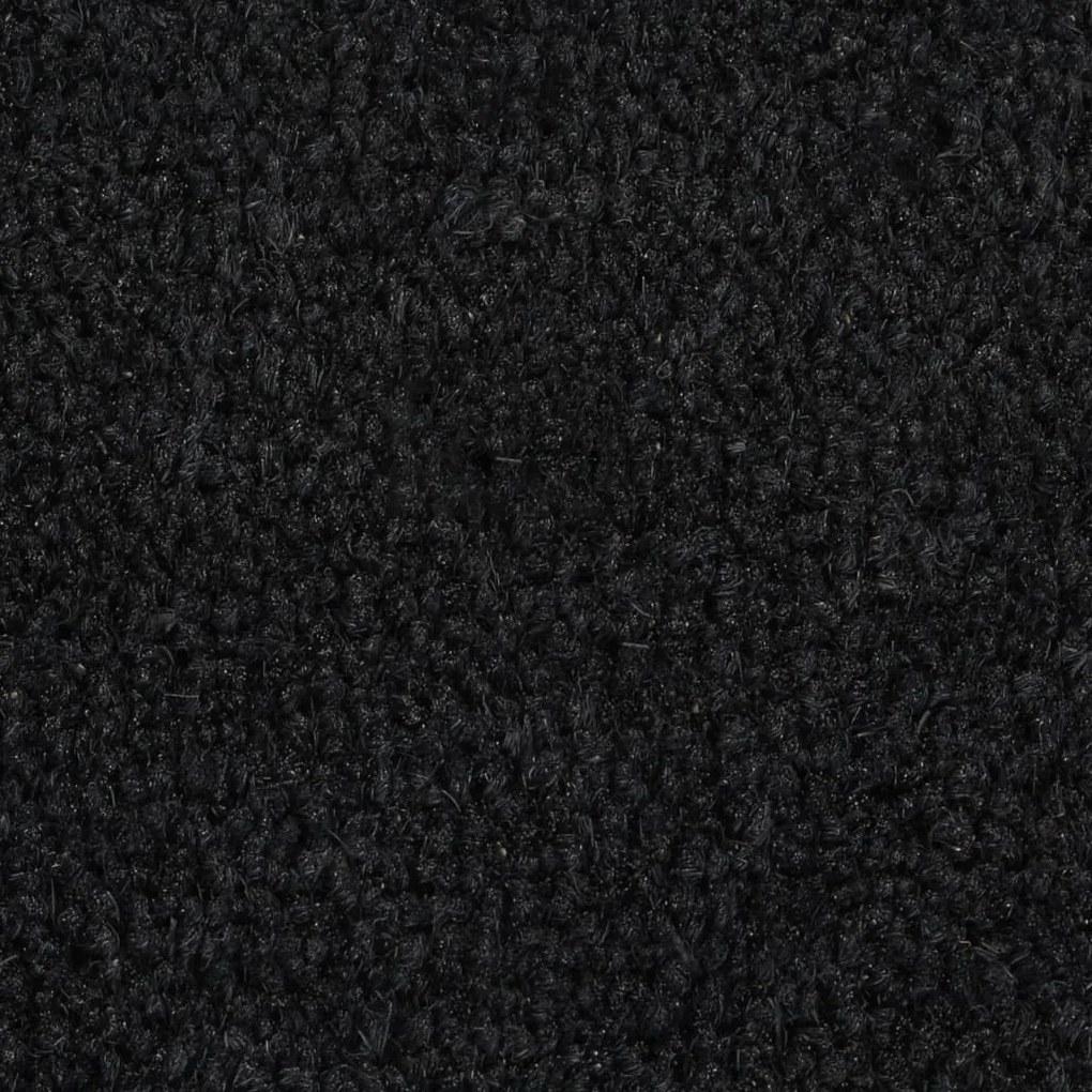 Zerbino Naturale Nero Mezzo Rotondo 40x60 cm Fibra di Cocco