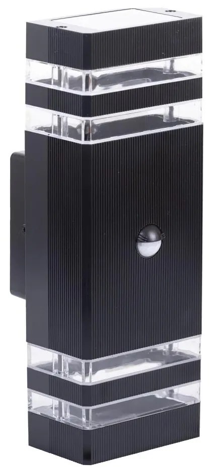 Applique da esterno con sensore BREZZA 2xGU10/35W/230V IP65