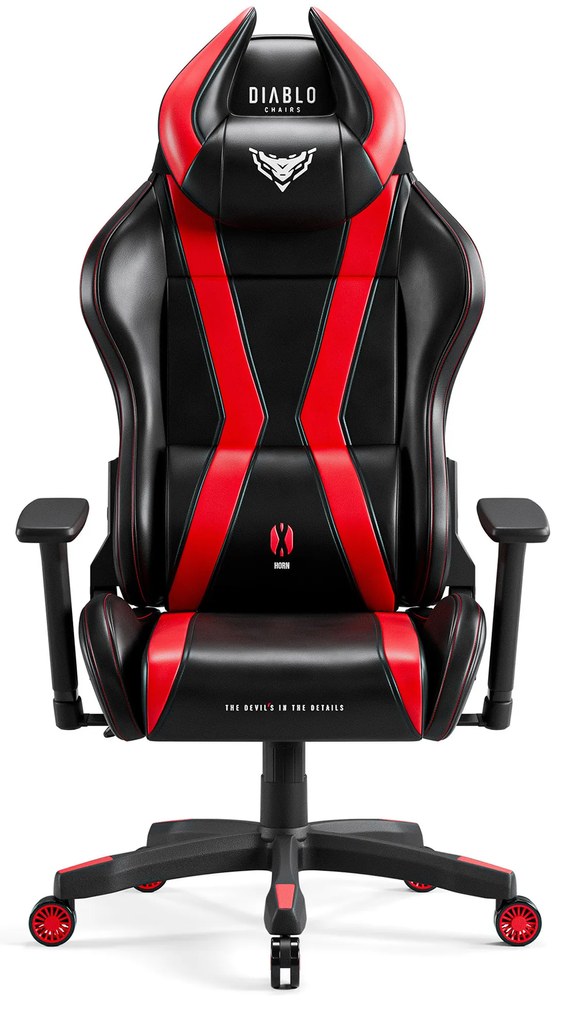 Sedia da gaming Diablo X-Horn 2.0 King Size: nero-rosso