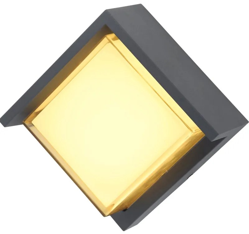 Applique LED moderno da esterno Jalla nero, GLOBO IP54 bianco caldo