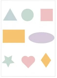 Poster Decorativo (50x70 Cm) Manilva Kids Multicolore Soft - Sklum
