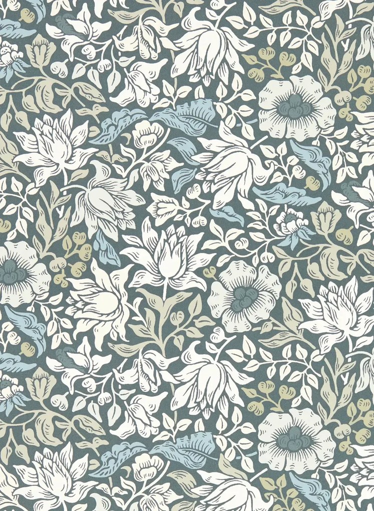 Clarke & Clarke Tapete Mallow - Slate/ Dove