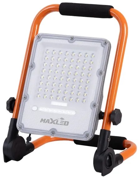 Proiettore LED ricaricabile con treppiede LED/50W/3,2V 4500K 5000 mAh IP65 arancione