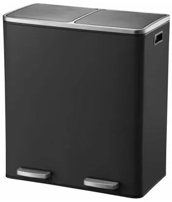 Secchio della spazzatura Kitchen Move BAT-961049E BLACK Nero Acciaio inossidabile 60 L