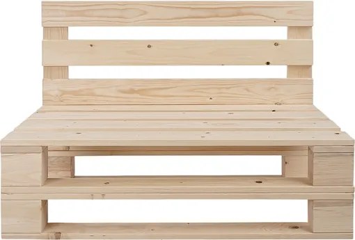 Divano pallet in legno abete 100x61 cm per giardino veranda o taverna