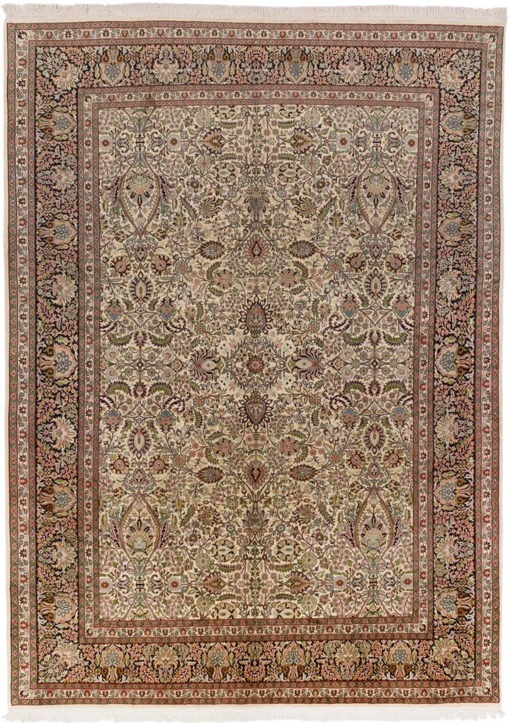 Cashmere Silk Tappeto 210x300 (Indian) Annodato A Mano