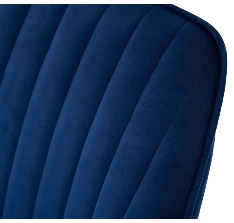 Set di sedie da pranzo blu scuro in imbottito con braccioli 2 pz Nolan Stripe – Unique Furniture