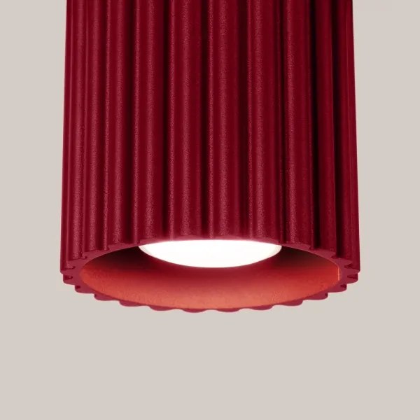 Sollux SL.1819 - Faretto AURA 1xGU10/10W/230V 10 cm rosso