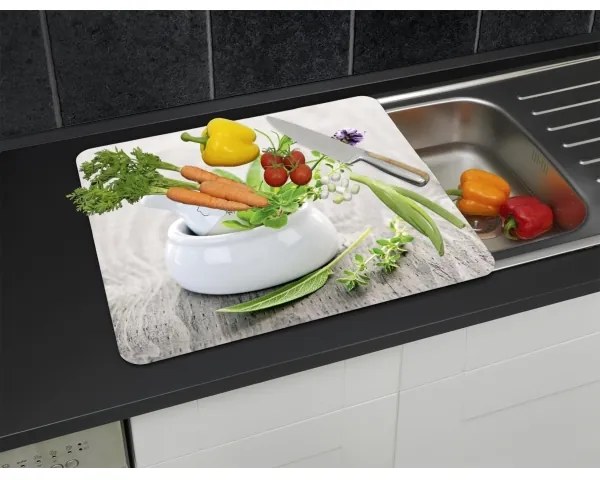 WENKO 2712940500 - Coperchio per alimenti 56x50 cm multicolore/trasparente