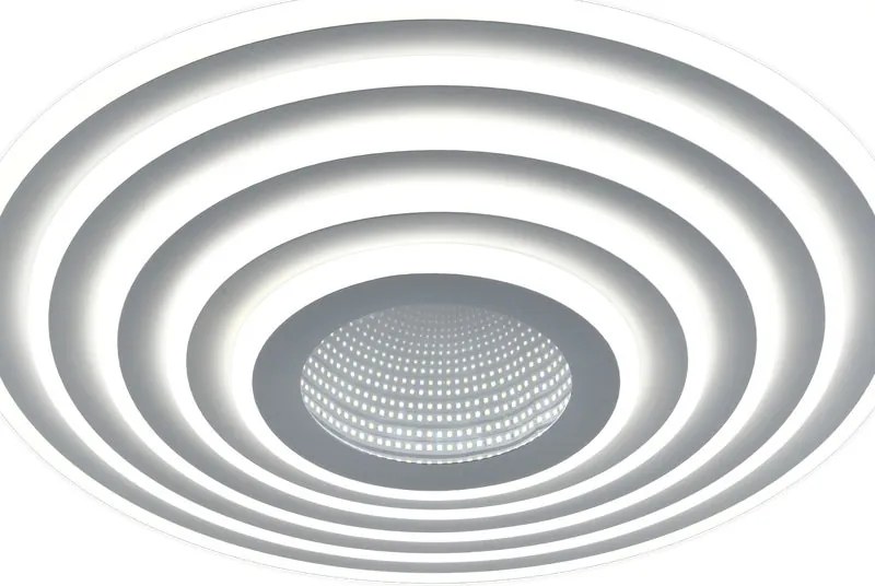 Plafoniera LED Priscilla Ø 50 cm bianco IP20 cct da bianco caldo a bianco freddo con regolazione di temperatura, 4340 lumen NOVECENTO