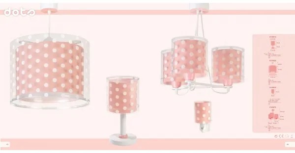 Dalber 41007S - Lampadario per bambini DOTS 3xE27/60W/230V