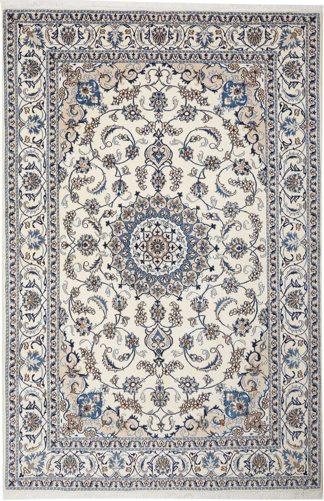 Nain Tappeto 300 x 200 Beige (Iran) Annodato A Mano