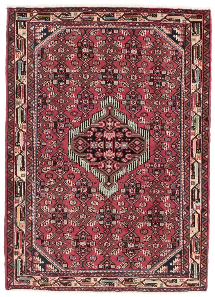 Hamedan Tappeto persiano 160 x 110 Rosso (Iran) Annodato A Mano