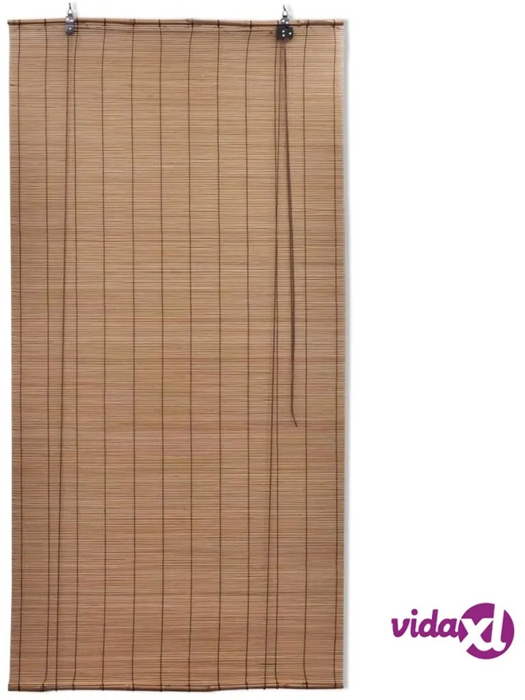 vidaXL Tende a Rullo in Bambù Marrone 80x160 cm