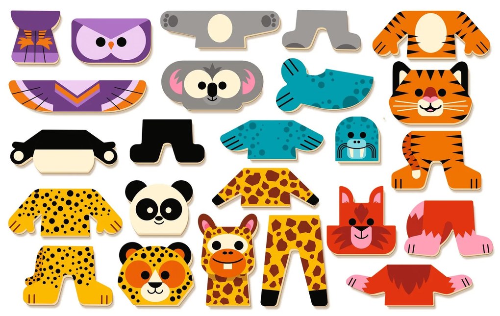 Inzebox Mix'n'match animali - Gioco magnetico