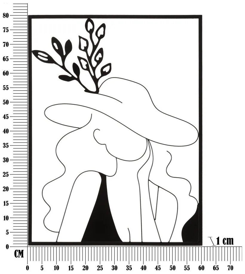 Decorazione murale in metallo 60x80 cm Elegant - Mauro Ferretti