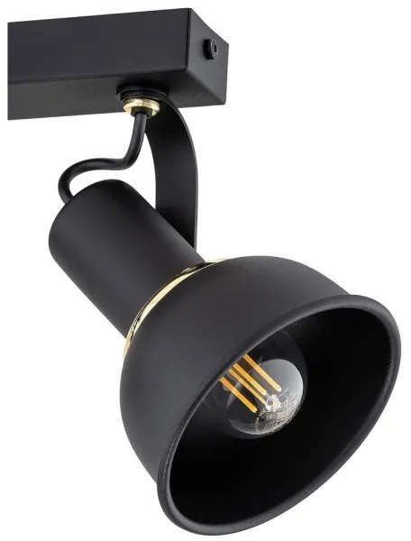 Argon 7037 - Luce Spot TWIST 2xE14/7W/230V nero/oro