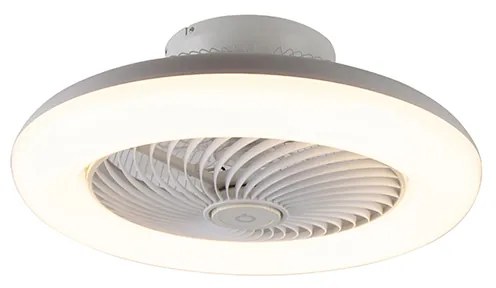 Ventilatore da soffitto bianco con LED e telecomando - Clima